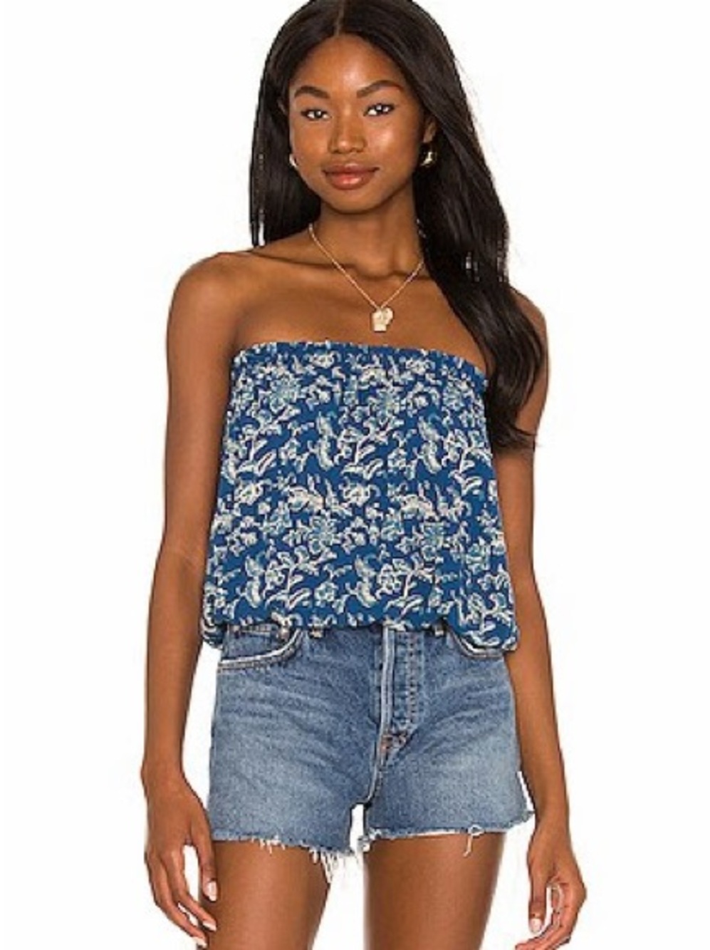 REVOLVE Indah Gemma Strapless Top in Karta
